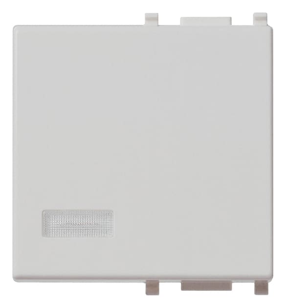 VIMAR - Tasto Intercambiabile 2 Moduli con Diffusore Illuminabile Silver