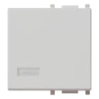 VIMAR - Tasto Intercambiabile 2 Moduli con Diffusore Illuminabile Silver