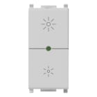 VIMAR - Dimmer universale 230V silver, taglio di fase, per lampade 40-400W, LED 3-200W, comando ON/OFF, funzione master, non per contenitori Isoset.