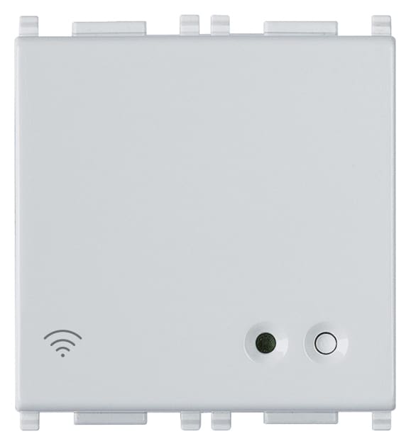 VIMAR - Access Point Wi-Fi 230V 2M Silver con 72,2 Mb/S, 2 Porte Lan 10-100 Mb/S, Ingresso Pulsante Remoto, Alimentazione 230V~ 50/60Hz