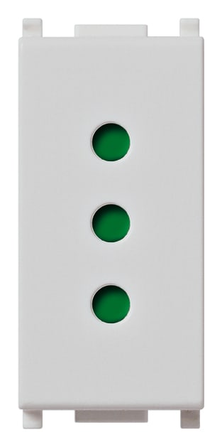 VIMAR - Presa 2P+T 10A Standard Italiano Tipo P11 Silver Sicury