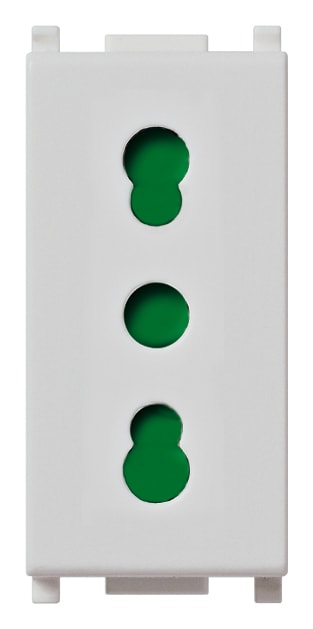 VIMAR - Presa 2P+T 16A Silver Sicury Standard Italiano Tipo P17/11