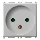 VIMAR - Presa Sicury 2P+T 16A Israeliano Silver Standard 250 V~ 2 Moduli