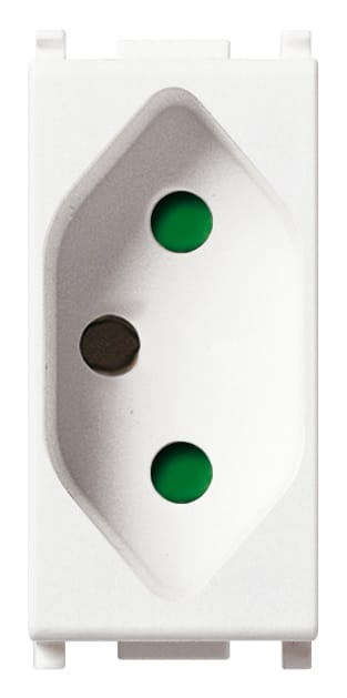 VIMAR - PRESA SICURY 2P+T 20A BRASILIANO BIANCO