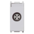 VIMAR - Presa TV-RD-SAT Diretta Silver con Connettore Maschio e Attenuazione di Derivazione 1 dB