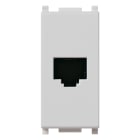 VIMAR - Presa Rj11 6/4 Antibatterico - 6 Posizioni 4 Contatti Morsetti Vite Bianco