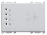 VIMAR - Lettore transponder esterno KNX Silver, 2 uscite relè NO 4 A 24 V~, 2 ingressi, alimentazione 12-24 V~ 50-60 Hz e 12-24 Vdc, 3 moduli.