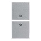 VIMAR - Due Mezzi Tasti Intercambiabili Personalizzabili 1 Modulo Silver