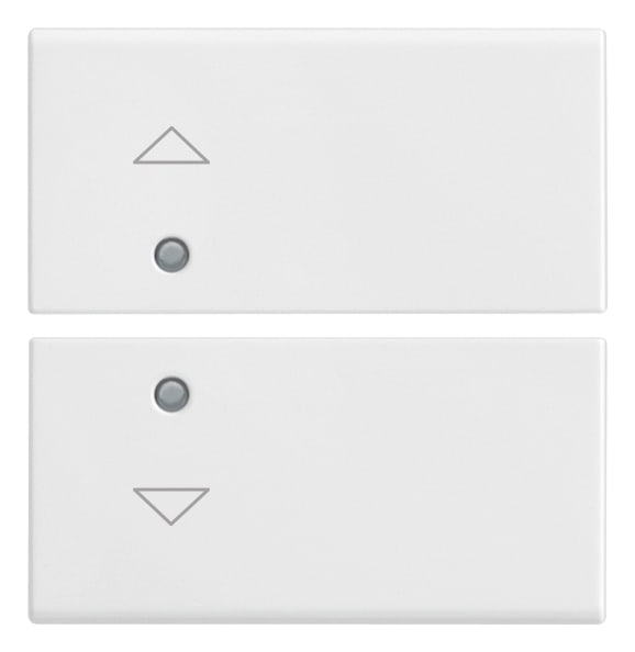 VIMAR - DUE MEZZI TASTI 2M SIMBOLI FRECCE BIANCO