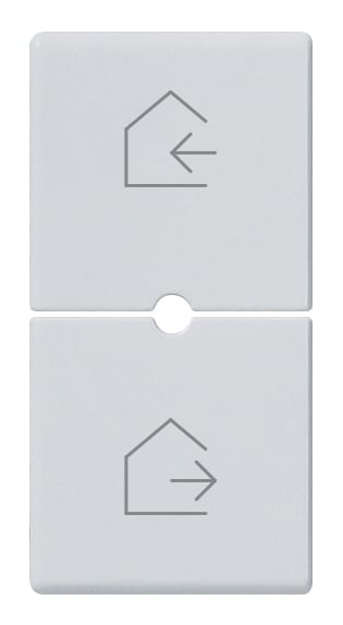 VIMAR - Due mezzi tasti intercambiabili 1 modulo, simboli scenari silver