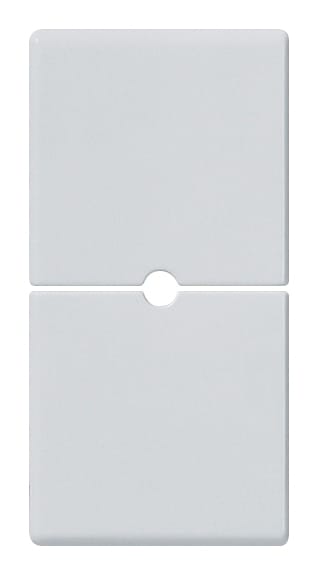 VIMAR - Due Mezzi Tasti Intercambiabili Neutri Personalizzabili 1 Modulo Silver