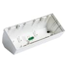 VIMAR - Scatola da Tavolo Bianco Inclinata per 7 Moduli Plana con Supporto e Placca