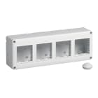 VIMAR - Contenitore da Parete IP40 8M 2x4 Moduli Eikon, Arké e Plana - Apparecchi Agganciabili Orizzontalmente e Verticalmente