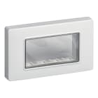 VIMAR - Calotta da Parete IP55 4 Moduli Grigio RAL 7035 con Viti Arké Eikon Plana Scatole Incasso