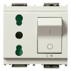VIMAR - PRESA 2P+T 16A P17/11 INTB+MT C16 BIANCO