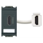 VIMAR - Presa HDMI 2.1B Grigio - Standard Keystone, Design Grigio