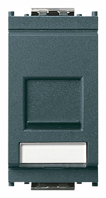 VIMAR - Adattatore RJ45 Amp Avaya Grigio - Connettori Amp/Tyco, Lucent Technologies/Systimax Grigio, Linea 110, Toolless MTRJ, MGS500.