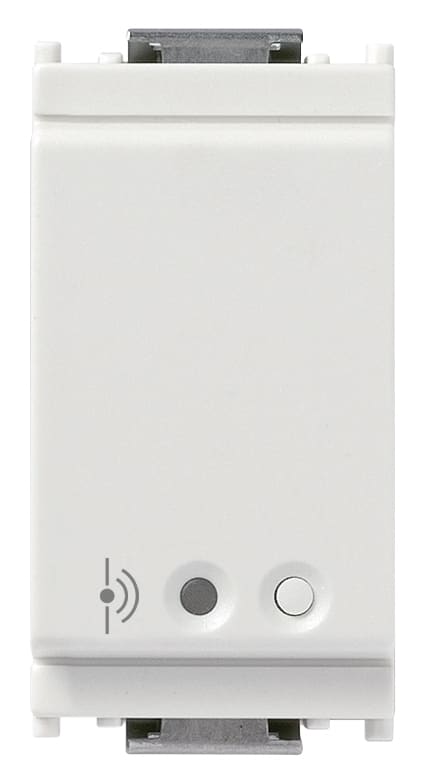 VIMAR - Sensore Radar Connesso IoT Bianco - UWB Bluetooth 5.0 Mesh View Wireless, Uscita Stato Solido, Ingresso Pulsante Esterno, Alimentazione 100-240V