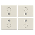 VIMAR - QUATTRO MEZZI TASTI 1M SIMBOLO O BIANCO