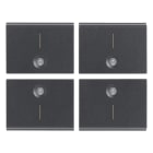 VIMAR - QUATTRO MEZZI TASTI 1M SIMBOLO I GRIGIO