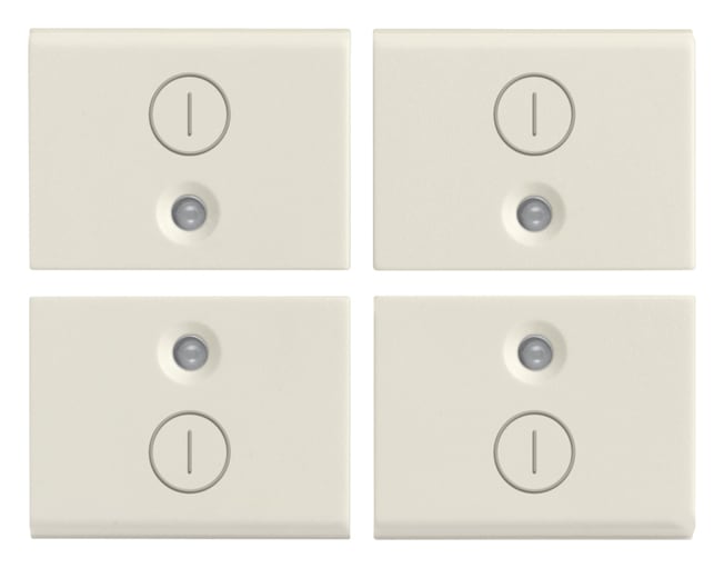 VIMAR - QUATTRO MEZZI TASTI 1M SIMB. I O BIANCO