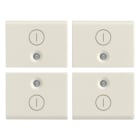 VIMAR - QUATTRO MEZZI TASTI 1M SIMB. I O BIANCO