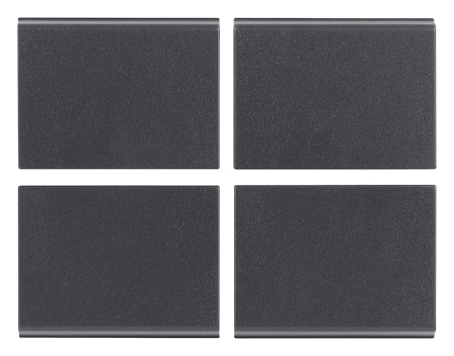 VIMAR - Quattro Mezzi Tasti Fissi Intercambiabili 1M Neutri Grigio