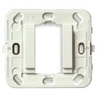 VIMAR - Supporto 1 Modulo Fronte Liscio Senza Viti Bianco per Scatole Incasso Rotonde o Quadrate