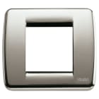 VIMAR - PLACCA RONDO 1-2M NICHEL SPAZZOLATO