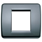 VIMAR - PLACCA RONDO 1-2M GRIGIO GRAFITE