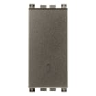 VIMAR - Invertitore 1P 16Ax Metal Illuminabile Tasto Sostituibile Max 200 W Lampade Alimentatore Integrato