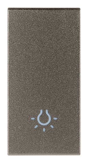 VIMAR - TASTO 1M SIMBOLO LUCE METAL