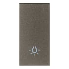 VIMAR - TASTO 1M SIMBOLO LUCE METAL