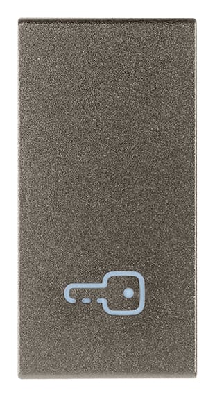 VIMAR - Tasto 1M Simbolo Chiave Metal Intercambiabile Modulo Illuminabile