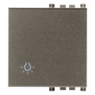 VIMAR - TASTO 2M SIMBOLO LUCE METAL