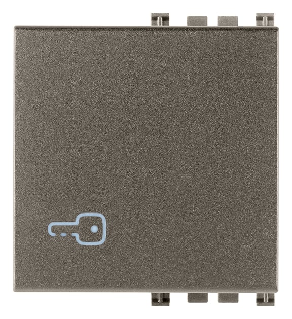VIMAR - Tasto Intercambiabile 2 Moduli con Simbolo Chiave Illuminabile in Metallo