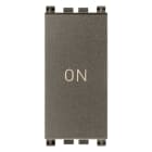 VIMAR - PULSANTE 1P NO+NC 10A SIMBOLO ON METAL