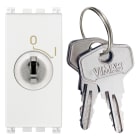 VIMAR - Interruttore 2P 16(3)A con Chiave Unificata Bianco per Montaggio Indipendente - Serie Arké IP20, II, III, 1,5-4 mm2, Pti250, 850°C Glow Wire