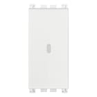 VIMAR - Deviatore 1P 10Ax Assiale Bianco Illuminabile Tasto Sostituibile Max 100 W Per Lampade Con Alimentatore Integrato