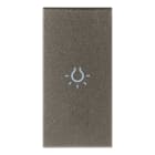 VIMAR - TASTO 1M SIMBOLO LUCE ASSIALE METAL