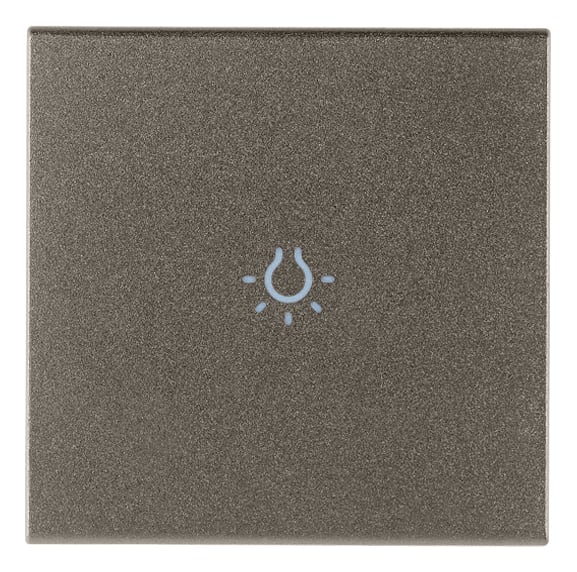 VIMAR - TASTO 2M SIMBOLO LUCE ASSIALE METAL