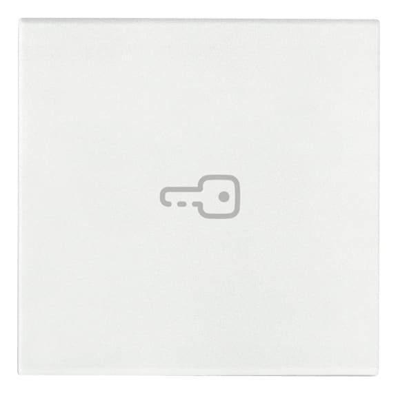 VIMAR - Tasto 2M Simbolo Chiave Assiale Bianco - Intercambiabile 2 Moduli Comandi Illuminabile