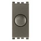 VIMAR - Dimmer 230V 100-500W Metal con Deviatore Push-Push e Regolazione Potenziometro Rotativo per Lampade Ad Incandescenza