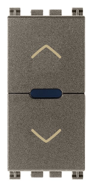 VIMAR - Commutatore Elettronico Centralizzabile per Tapparelle Metal con Orientamento Lamelle e Uscite a Relè 0,6 2A 220-240V~