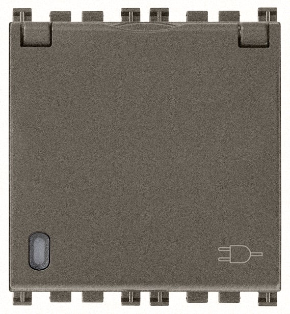 VIMAR - PRESA SICURY 2P+T 16A DE + COPER. METAL