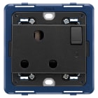 VIMAR - PRESA 2P+T 15A INGLESE INTERR. GRIGIO