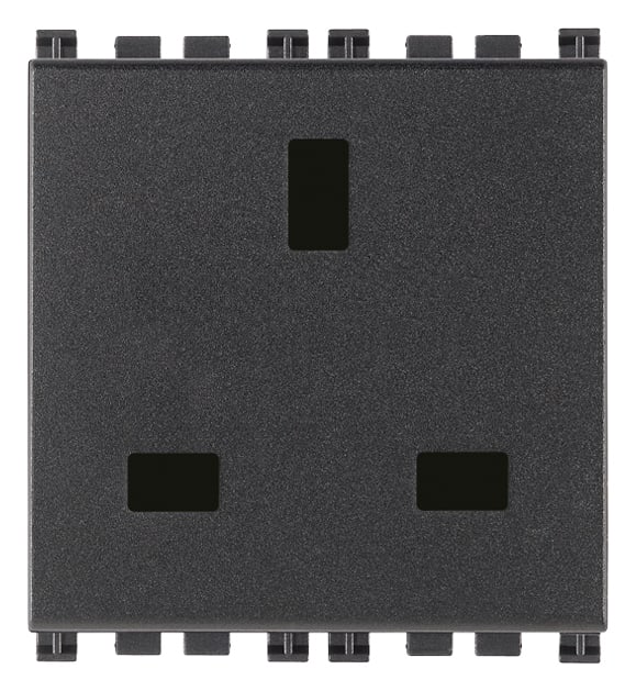 VIMAR - PRESA 2P+T 13A INGLESE GRIGIO