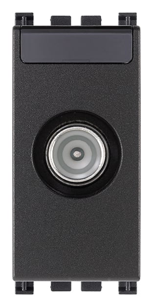 VIMAR - Presa Passante Grigio Coassiale 5-2400 Mhz Connettore Maschio Attenuazione 10 Db