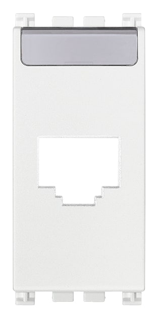 VIMAR - Adattatore RJ45 Amp Avaya Bianco - Connettori Amp/Tyco, Lucent Technologies/Systimax (Jack Linea 110, Toolless Jack, MTRJ, MPS100, MGS200-500)