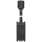 VIMAR - Presa HDMI 2.1B con cavo a 90° grigio - Standard Keystone, Uscita cavo a 90°